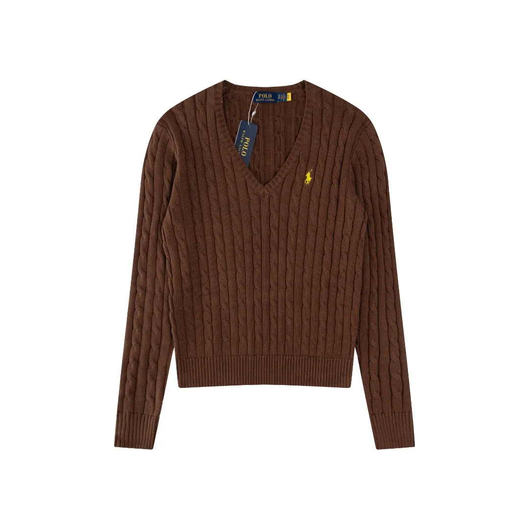 P210 #R90 RALPH LAUREN Thirteen colors of Ralph Lauren classic small label embroidery V-neck pullover cable cardigan sweater women's top, high-density LOGO embroidery on the chest, original customization of tag accessories. Made of pure cotton yarn, pure cotton is skin-friendly and comfortable, small label war horse embroidered twist button V-neck sweater🐎High quality, follow the blogger to learn how to wear it! Let’s buy a Ralph Lauren cable sweater. It’s a super hard-to-find series after it became popular. It’s hard to find one on the official website. It’s simple and practical to wear, with a lazy and loose feel. The thickened fabric has more texture, feels soft and delicate, and has a loose fit. Whether worn alone or layered, you can wear different styles of fashion with just one piece!   Size： Sleeve length: 60/61/62/63